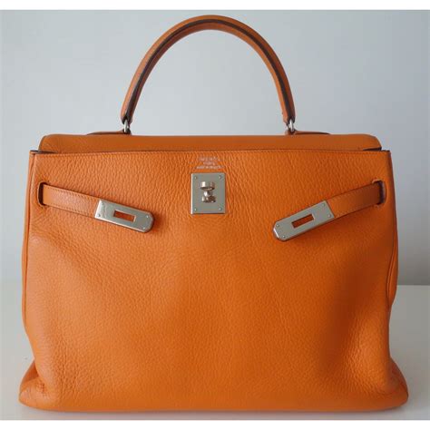 hermes sac à main orange|hermes orange bag.